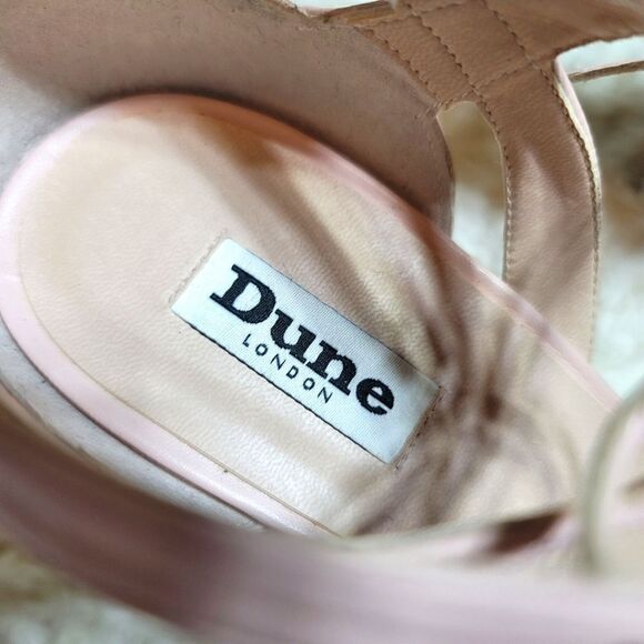 Dune London Cannes RARE Blush Pink Cut-out Lace-Up Heels - Picture 6 of 7